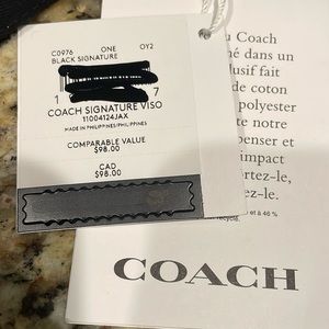 Coach visor